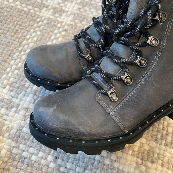 Sorel Women's Lennox Lace Boot Gray - Picture 3 of 8